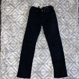 Girls black skinny jeans size 8